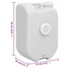 vidaXL Réservoir d'eau portable avec adaptateur 24 L Gris Voir les images du produit 7
