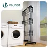 VOUNOT® 4 Ebenen Wäscheständer Turm mit Rollen 125x62x173 Produktbild-Vorschau 6