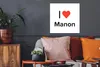 MuchoWow® Poster Ich liebe - Manon - Mädchen 50x50 cm - Produktbild-Vorschau 2