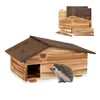 Relaxdays Casetta per ricci, in legno, rifugio per ricci Anteprima dell’immagine prodotto 1