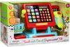 A toy cash register and accessories are displayed in their retail packaging. Voir les images du produit