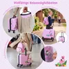 COSTWAY 2tlg Kinderkoffer + Rucksack, 12"+18" Kindertrolley Produktbild-Vorschau 6