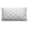A white quilted pillow on a white background. Produktbild-Vorschau