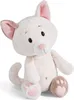 A plush toy cat sitting against a white background. Produktbild-Vorschau