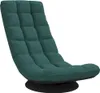 A dark green floor chair with a swivel base, shown against a white background. Produktbild-Vorschau