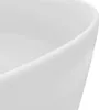 vidaXL s Waschbecken Rund Matt Weiß 40x15 cm Keramik Produktbild-Vorschau 5