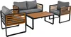 Merax Gartenlounge Set 4-tlg. Terassenmöbel mit Produktbild-Vorschau 12