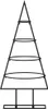 vidaXL Árbol de Navidad decorativo de metal, color , 60 cm Vista previa de la imagen del producto 3