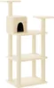 vidaXL Graffiatoio in sisal crema 118,5 cm Anteprima dell’immagine prodotto 1