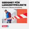 tesa Signal Absperrband nicht klebend 100m 80mm rot/weiß Anteprima dell’immagine prodotto 7