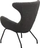 SalesFever Relaxsessel | Bezug Teddyfell | Gestell Metall Produktbild-Vorschau 4