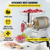 A meat grinder with raw meat and ground meat, along with descriptive text. Náhľad obrázku produktu