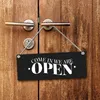 We are open oder we are closed Wendeschild mit Kordel in Produktbild-Vorschau 3