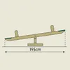 TP Toys drehbare Wippe aus Holz-Kunststoff, braun, L 205 x Produktbild-Vorschau 4