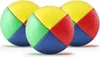 Three colorful juggling balls are arranged in a group on a white background. Produktbild-Vorschau