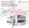 COSTWAY Tavolo per bambini con 4 sedie, set da pranzo in Anteprima dell’immagine prodotto 3