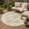 Vintage Gartenteppich Rund - Santo Medaillon Grün Produktbild-Vorschau 2