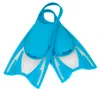 A pair of blue swim fins on a white background. Produktbild-Vorschau