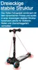 YOLEO Scooter Dreiradscooter mit LED Räder, Hinterbremsen, Produktbild-Vorschau 3