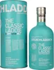 A bottle of Bruichladdich The Classic Laddie Scottish Barley Scotch Whisky and its cylindrical packaging, presented against a white background. Produktbild-Vorschau