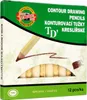 KOH-I-NOOR Contour 3222 Ołówek konturowy Brown 1 szt. Podgląd zdjęcia produktu 4