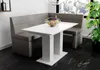 Eckbankgruppe 168x128 cm BLAKE L Kunstleder Grau / Esstisch Produktbild-Vorschau 1