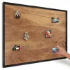 Magnettafel 100x70 cm mit schwarzem Rahmen - Magnetische Produktbild-Vorschau 1