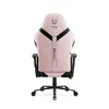 The back of a pink gaming chair on a white background. Náhľad obrázku produktu