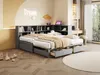 Uittrekbaar bed 90/180 x 190 cm met opbergruimte, Productafbeelding-voorbeeld 16