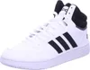 A white Adidas sneaker with black stripes and black accents on a white background. Produktbild-Vorschau