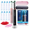 2 spazzolini elettrici Oral-B Pro 3 3900N – Set doppio nero Anteprima dell’immagine prodotto 1