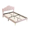 Sweiko lit rembourré 140x200cm, lit double, lit en forme de Voir les images du produit 3