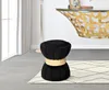 Mauro Ferretti Floral Stuhl Ø 40x44 cm schwarz gold Produktbild-Vorschau 5