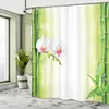 ABAKUHAUS Spa Duschvorhang, Orchideen Blumen Mit Produktbild-Vorschau 3