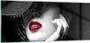 Bilder auf glas - Frau Gesicht Lippen - 100x40cm - Produktbild-Vorschau 1