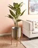 BELIANI Blumentopfständer Taupe u. Gold Metall 62 cm Hoch Produktbild-Vorschau 2