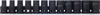 A row of black socket wrenches. Náhled obrázku produktu