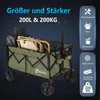 Sekey XXL 200KG Belastbar Bollerwagen Faltbar mit Produktbild-Vorschau 5