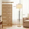 Lampada da terra COSTWAY, altezza 165 cm, con paralume in Anteprima dell’immagine prodotto 3