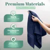 Frottier Handtücher 8er Pack 50x100cm, 100% Baumwolle, Navy Produktbild-Vorschau 4