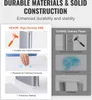 Comparison of VEVOR High-Density ABS material with ordinary plastic, highlighting durability and resistance. Produktbild-Vorschau