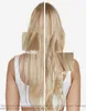 A split image showing a woman's hair before and after using a hair product. Close-up insets highlight the difference. Podgląd zdjęcia produktu