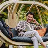 KONSIMO Dřevěné závěsné křeslo pro dvě osoby "CALLISTO", Náhled obrázku produktu 3