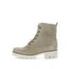 A single grey biker boot is shown against a white background. Produktbild-Vorschau