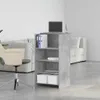 vidaXL Recepcja betonowa szara 55x50x103,5 cm materiał Podgląd zdjęcia produktu 4