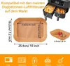 Backpapier für Heißluftfritteuse, 100 Stück – Airfryer Produktbild-Vorschau 2
