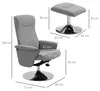 HOMCOM Relaxsessel mit Fußhocker 360°drehbarer Produktbild-Vorschau 3