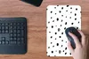 MuchoWow® Mauspad Mousepad Polka dots - Schwarz - Weiß - Produktbild-Vorschau 4