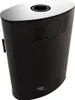 A black and silver stove on a white background. Produktbild-Vorschau