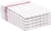 5er Set Geschirrtücher, Baumwolle, 50x70 cm, rot-kariert Produktbild-Vorschau 1